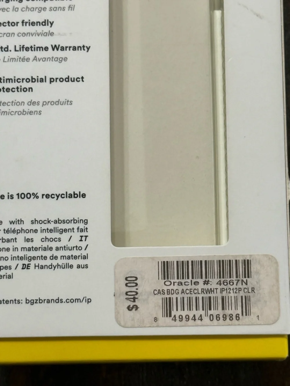 iPhone 12 / iPhone 12 Pro Body Guardtz Clear Slim Protective Case NWT